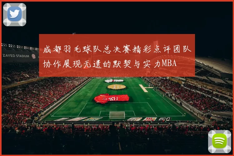 成都羽毛球队总决赛精彩点评团队协作展现无遗的默契与实力MBA